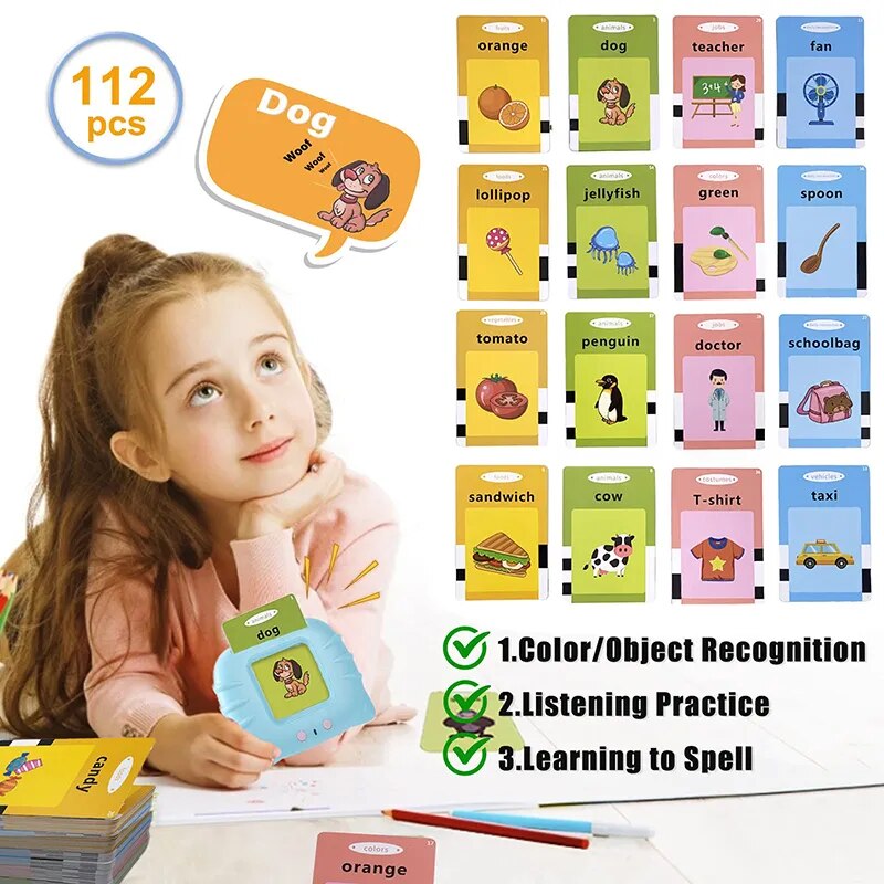 Little Learners™ Sound Flashcards - 224 Words and Interactive Reading Tool